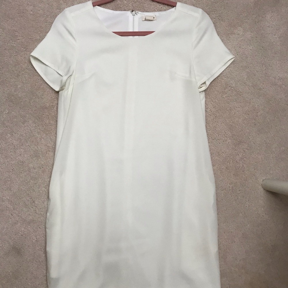LoveRiche white/cream shift dress